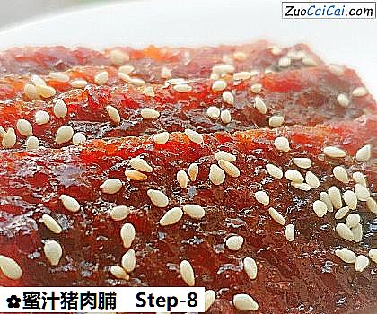 蜜汁猪肉脯做法第八步骤