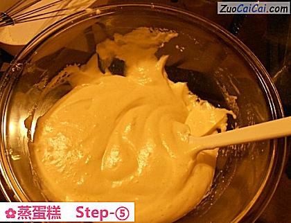 蒸蛋糕做法第五步骤
