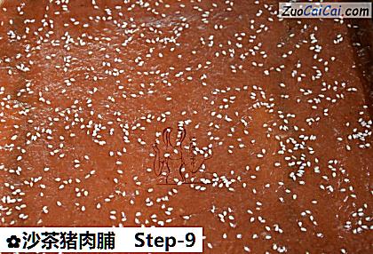 沙茶猪肉脯做法第九步骤