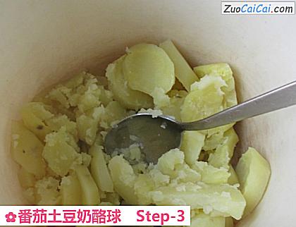 番茄土豆奶酪球做法第三步骤