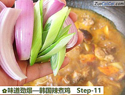 味道劲爆—韩国辣煮鸡做法第十一步骤