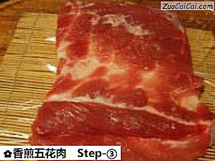 香煎五花肉做法第三步骤