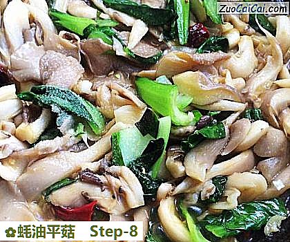 蚝油平菇做法第八步骤