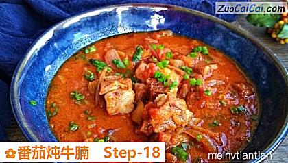 番茄炖牛腩成品图1