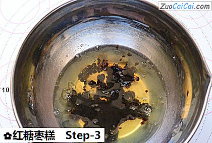 红糖枣糕做法第三步骤