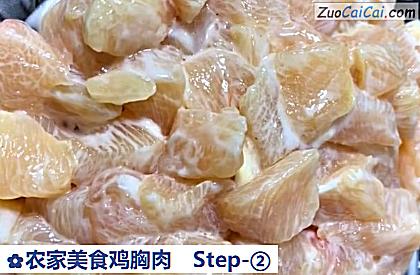 农家美食鸡胸肉做法第二步骤
