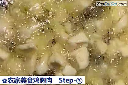 农家美食鸡胸肉做法第三步骤