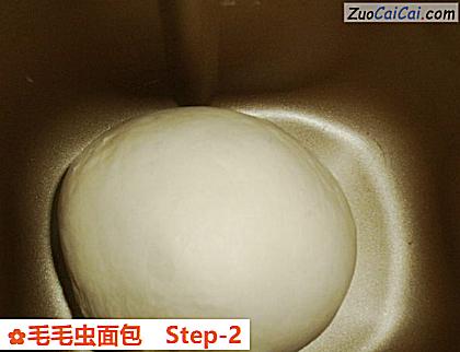 毛毛虫面包做法第二步骤
