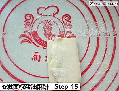 发面椒盐油酥饼做法第十五步骤