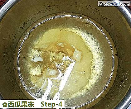 西瓜果冻做法第四步骤