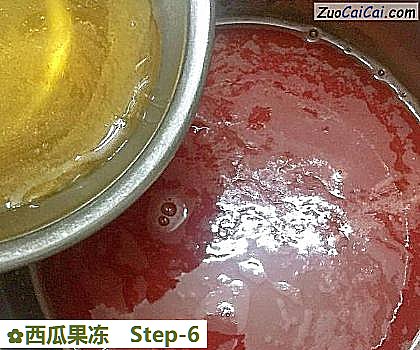 西瓜果冻做法第六步骤