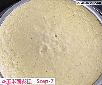 玉米面发糕做法第七步骤