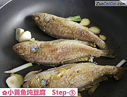 小黄鱼炖豆腐做法第五步骤