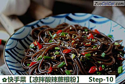 凉拌酸辣蕨根粉做法第十步骤