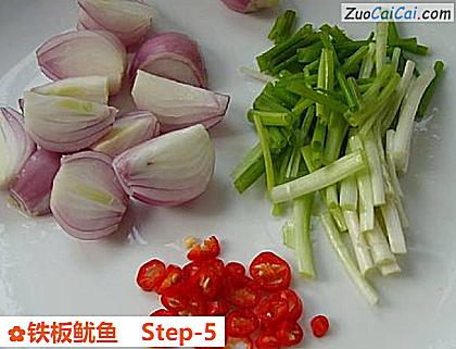 铁板鱿鱼做法第五步骤