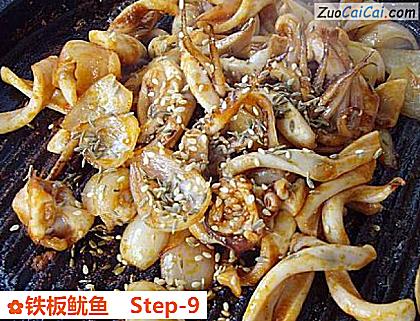 铁板鱿鱼做法第九步骤