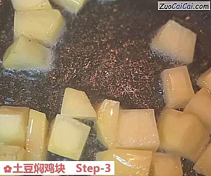 土豆焖鸡块做法第三步骤