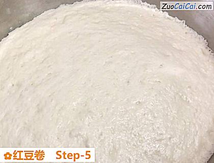 红豆卷做法第五步骤
