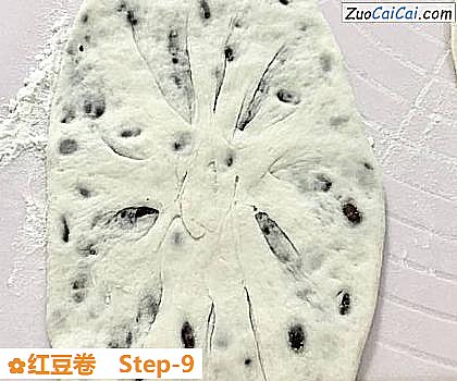 红豆卷做法第九步骤