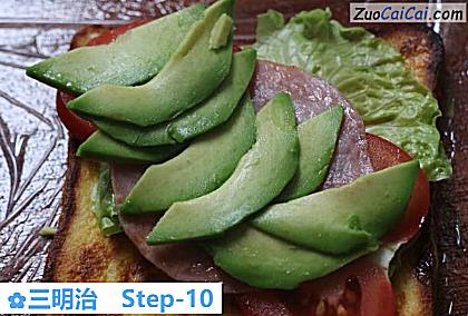三明治做法第十步骤