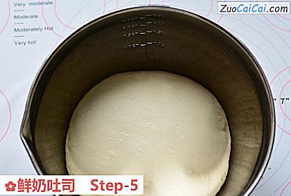 鲜奶吐司做法第五步骤