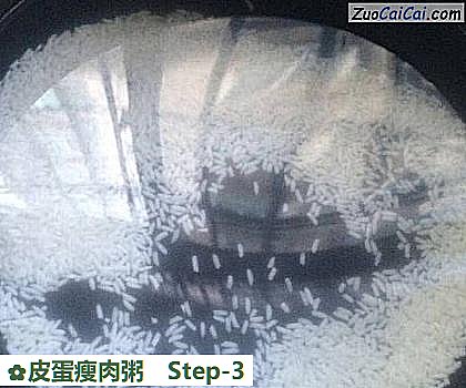 皮蛋瘦肉粥做法第三步骤