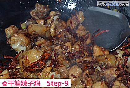 干煸辣子鸡做法第九步骤