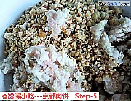 馋嘴小吃-京都肉饼做法第五步骤