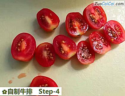 自制牛排做法第四步骤