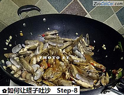 如何让蛏子吐沙做法第八步骤