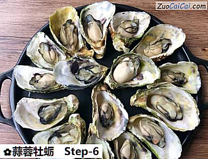 蒜蓉牡蛎做法第六步骤