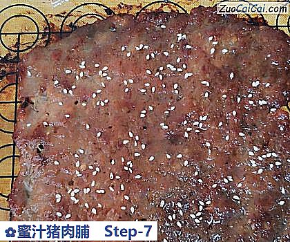蜜汁猪肉脯做法第七步骤