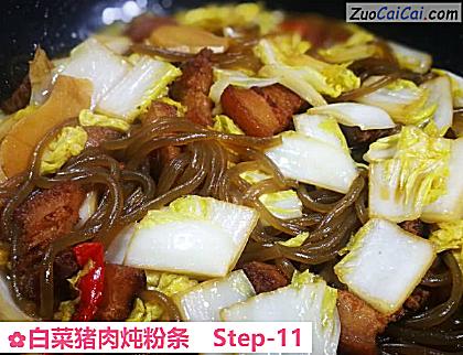 白菜猪肉炖粉条做法第十一步骤