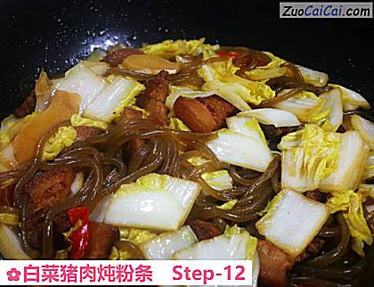 白菜猪肉炖粉条做法第十二步骤