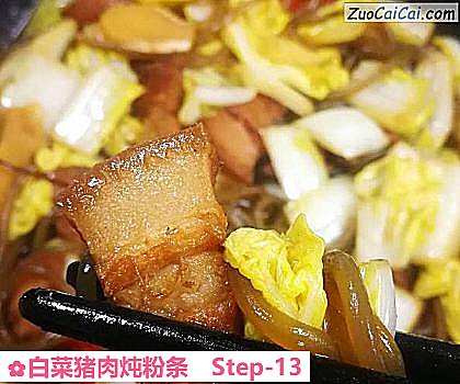 白菜猪肉炖粉条成品图2
