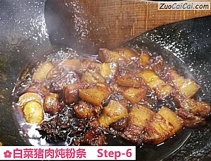 白菜猪肉炖粉条做法第六步骤