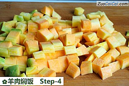 羊肉焖饭做法第四步骤