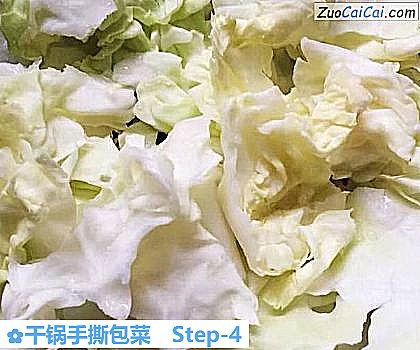 干锅手撕包菜做法第四步骤