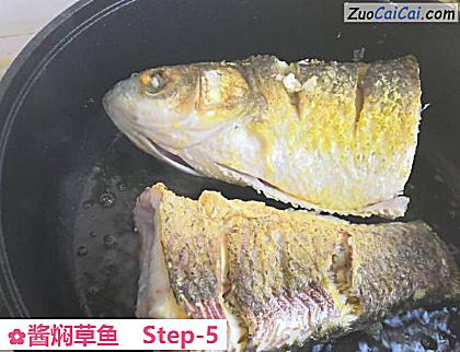 酱焖草鱼做法第五步骤