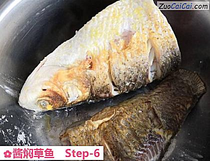 酱焖草鱼做法第六步骤