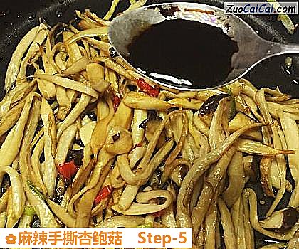 麻辣手撕杏鲍菇做法第五步骤