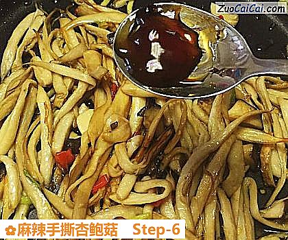 麻辣手撕杏鲍菇做法第六步骤