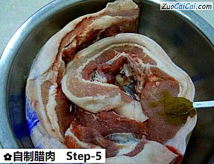 自制腊肉做法第五步骤