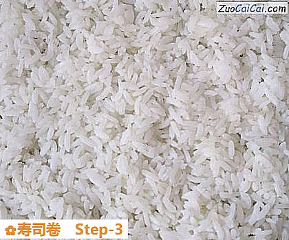 寿司卷做法第三步骤