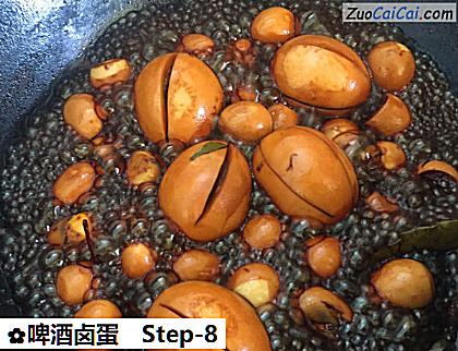 啤酒卤蛋做法第八步骤