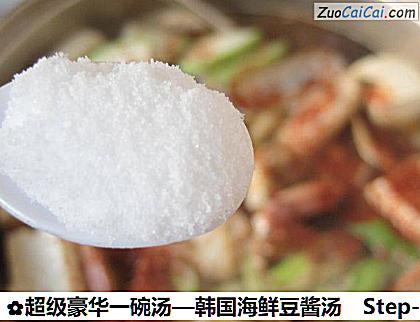 超级豪华一碗汤—韩国海鲜豆酱汤做法第七步骤