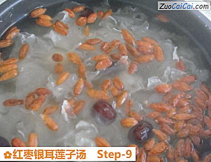 红枣银耳莲子汤做法第九步骤