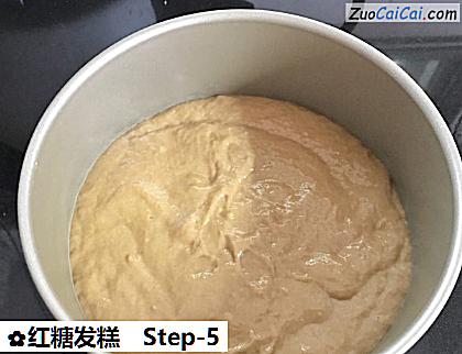 红糖发糕做法第五步骤
