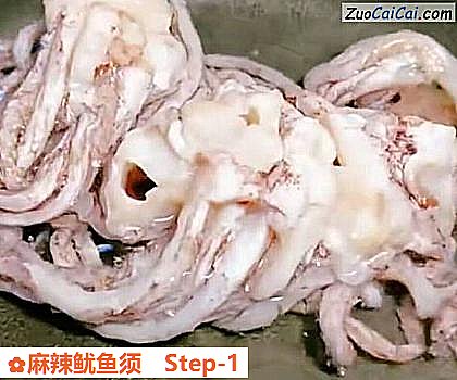 麻辣鱿鱼须做法第一步骤