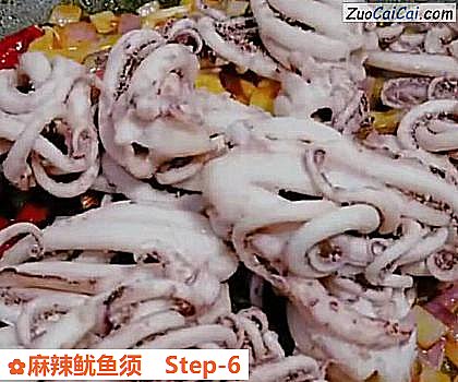 麻辣鱿鱼须做法第六步骤